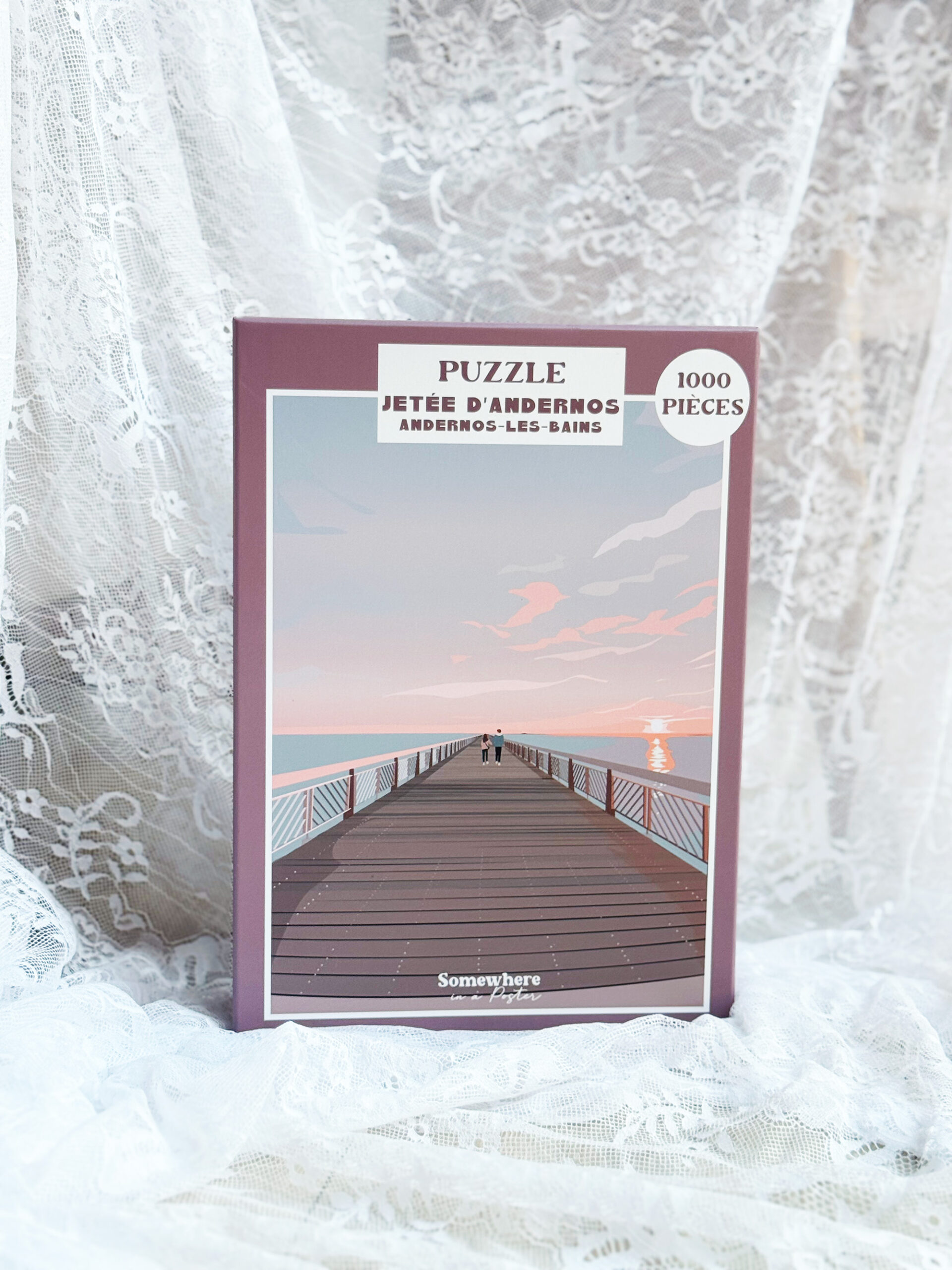 Puzzle 1000 pièces illustré - Jetée d'Andernos-les-Bains
