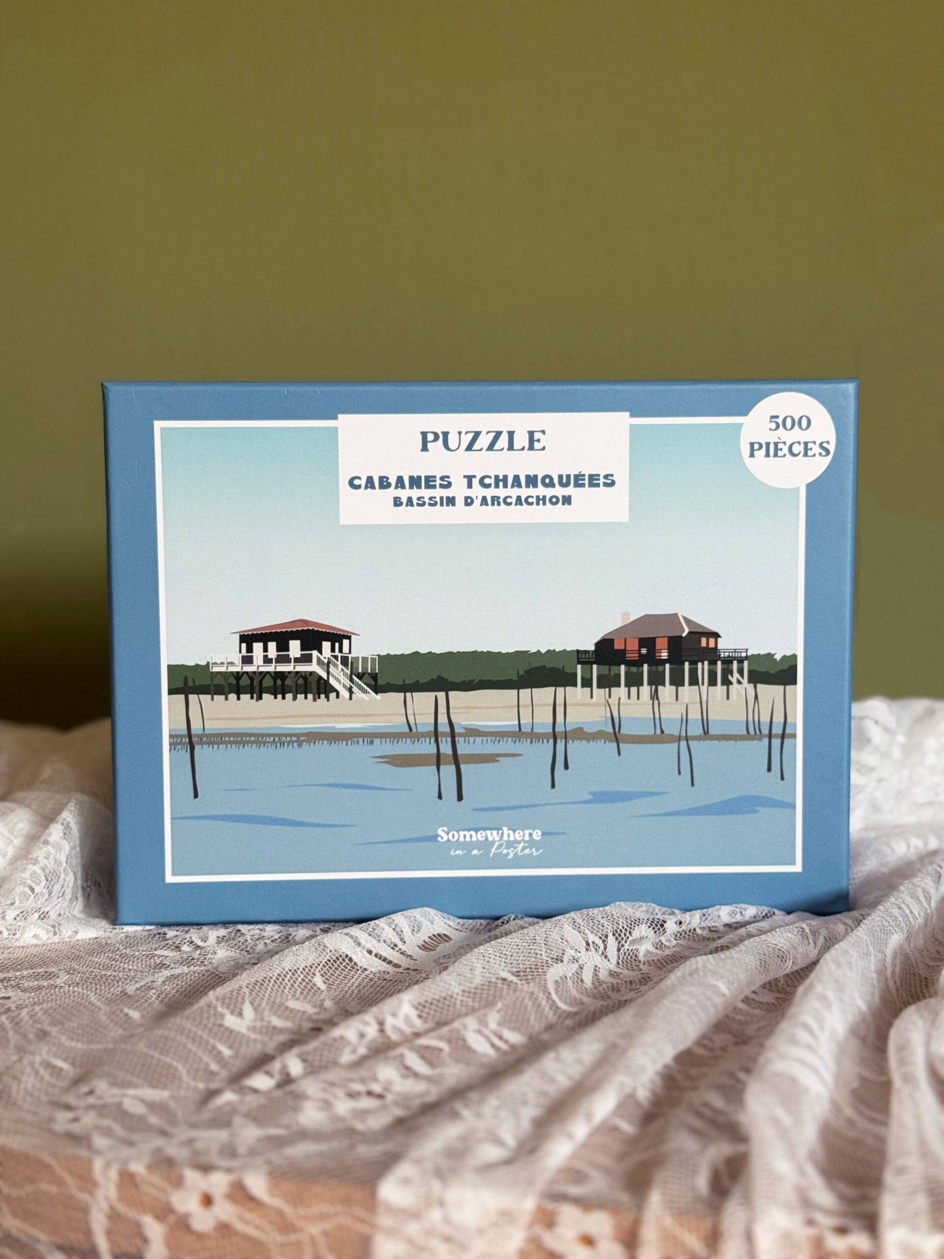Puzzles 500 pièces Cabanes Tchanquées Bassin d'Arcachon