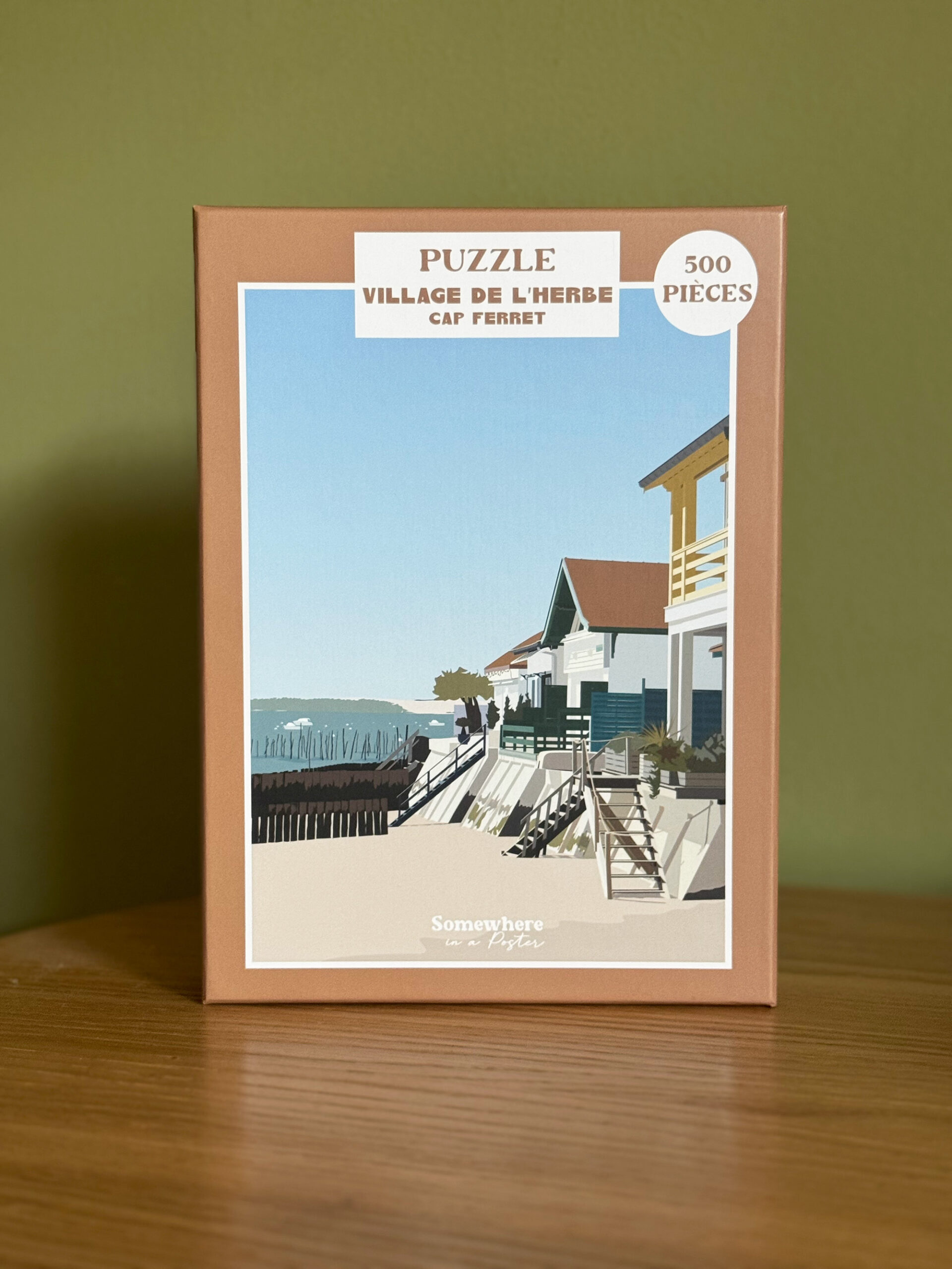 Puzzle 500 pièces - Village de l'Herbe, Cap Ferret