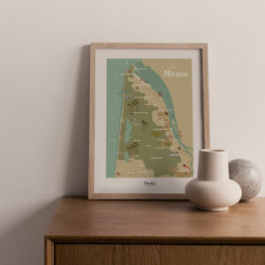 Carte du Médoc illustrée